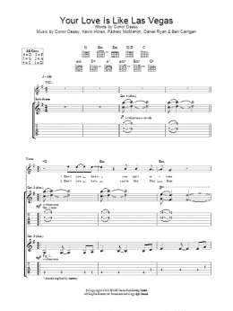 page one of Your Love Is Like Las Vegas (Guitar Tab)