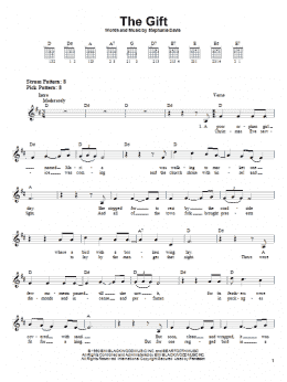 page one of The Gift (Easy Guitar)