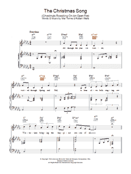 page one of The Christmas Song (Chestnuts Roasting On An Open Fire) (Piano, Vocal & Guitar Chords)