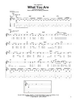 page one of What You Are (Guitar Tab)