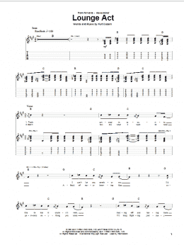 page one of Lounge Act (Guitar Tab)