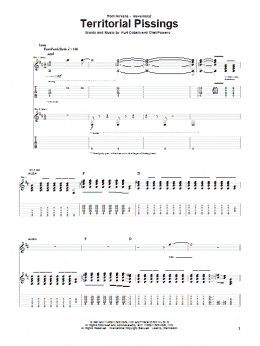 page one of Territorial Pissings (Guitar Tab)