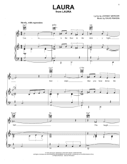 page one of Laura (Piano, Vocal & Guitar Chords (Right-Hand Melody))