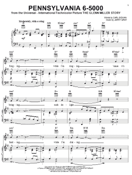 page one of Pennsylvania 6-5000 (Piano, Vocal & Guitar Chords (Right-Hand Melody))