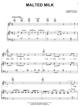 page one of Malted Milk (Piano, Vocal & Guitar Chords (Right-Hand Melody))
