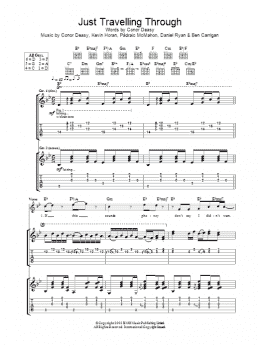 page one of Just Travelling Through (Guitar Tab)