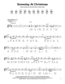 page one of Someday At Christmas (Easy Guitar)