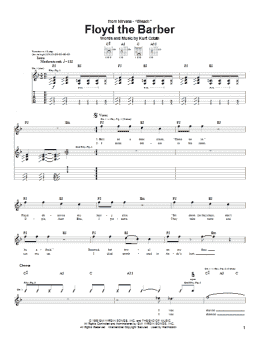 page one of Floyd The Barber (Guitar Tab)