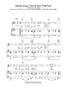 page one of Santa Cruz (You're Not That Far) (Piano, Vocal & Guitar Chords)