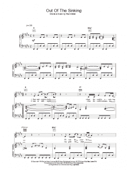 page one of Out Of The Sinking (Piano, Vocal & Guitar Chords)