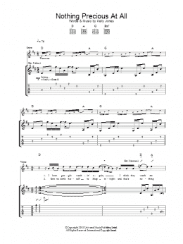 page one of Nothing Precious At All (Guitar Tab)