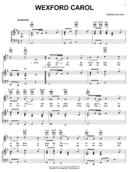 page one of Wexford Carol (Piano, Vocal & Guitar Chords (Right-Hand Melody))