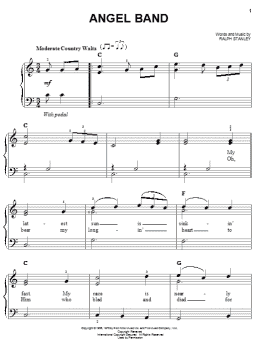 page one of Angel Band (Easy Piano)