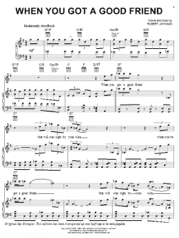 page one of When You Got A Good Friend (Piano, Vocal & Guitar Chords (Right-Hand Melody))