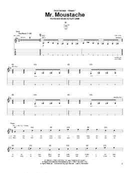 page one of Mr. Moustache (Guitar Tab)