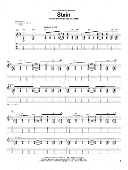 page one of Stain (Guitar Tab)