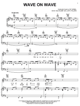 page one of Wave On Wave (Piano, Vocal & Guitar Chords (Right-Hand Melody))
