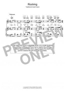 page one of Little Jesus (Rocking Carol) (Piano, Vocal & Guitar Chords)