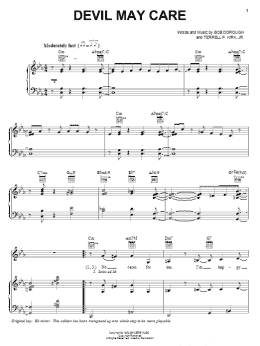 page one of Devil May Care (Piano, Vocal & Guitar Chords (Right-Hand Melody))