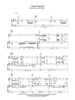 page one of Time Passes (Piano, Vocal & Guitar Chords)