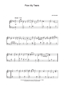 page one of Flow My Tears (Piano Solo)