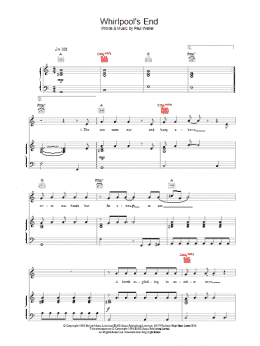 page one of Whirlpool's End (Piano, Vocal & Guitar Chords)