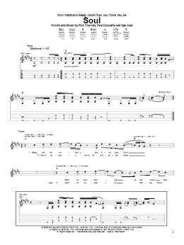 page one of Soul (Guitar Tab)