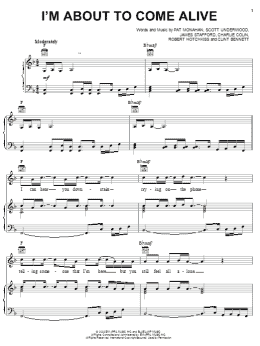 page one of I'm About To Come Alive (Piano, Vocal & Guitar Chords (Right-Hand Melody))