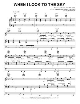 page one of When I Look To The Sky (Piano, Vocal & Guitar Chords (Right-Hand Melody))