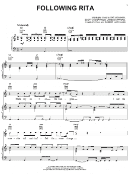 page one of Following Rita (Piano, Vocal & Guitar Chords (Right-Hand Melody))