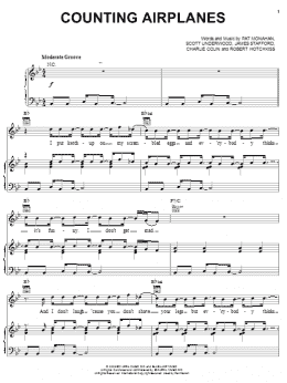 page one of Counting Airplanes (Piano, Vocal & Guitar Chords (Right-Hand Melody))