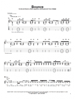 page one of Bounce (Guitar Tab)