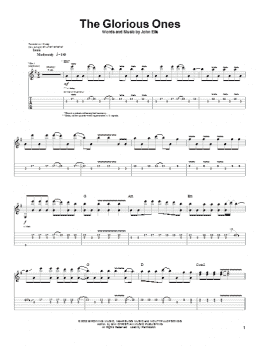 page one of The Glorious Ones (Guitar Tab)