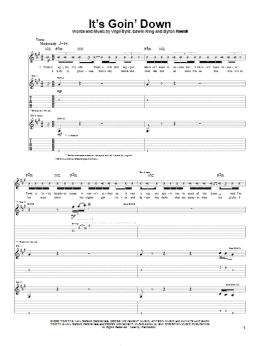 page one of It's Goin' Down (Guitar Tab)