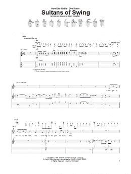 page one of Sultans Of Swing (Guitar Tab)