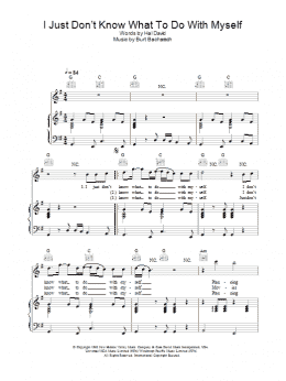 page one of I Just Don't Know What To Do With Myself (Piano, Vocal & Guitar Chords)