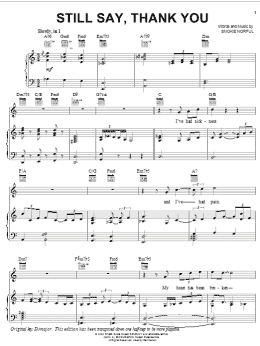 page one of Still Say, Thank You (Piano, Vocal & Guitar Chords (Right-Hand Melody))