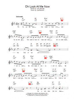 page one of Oh Look At Me Now (Lead Sheet / Fake Book)