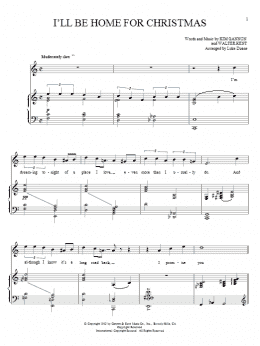 page one of I'll Be Home For Christmas (Piano & Vocal)