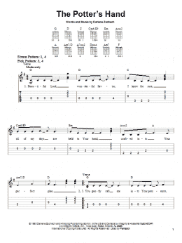 page one of The Potter's Hand (Easy Guitar Tab)