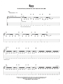 page one of Spy (Guitar Tab)