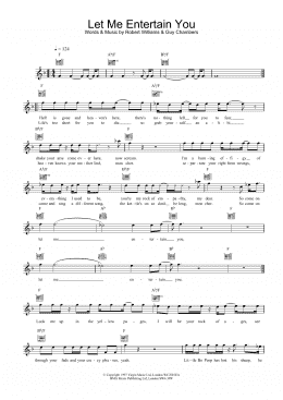 page one of Let Me Entertain You (Lead Sheet / Fake Book)