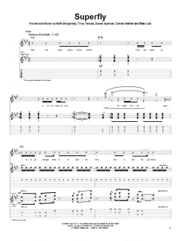 page one of Superfly (Guitar Tab)