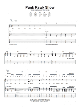 page one of Punk Rawk Show (Guitar Tab)