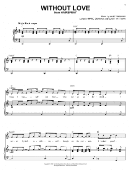 page one of Without Love (from Hairspray) (Piano & Vocal)