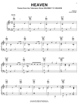 page one of Heaven (Piano Solo)