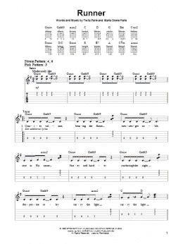 page one of Runner (Easy Guitar)