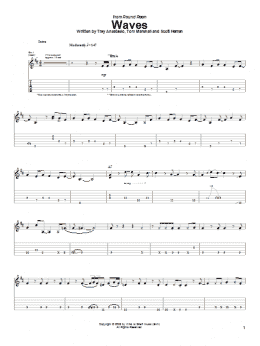 page one of Waves (Guitar Tab)