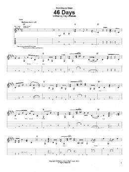 page one of 46 Days (Guitar Tab)