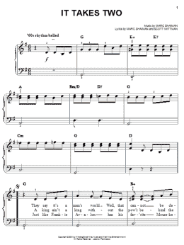 page one of It Takes Two (Easy Piano)